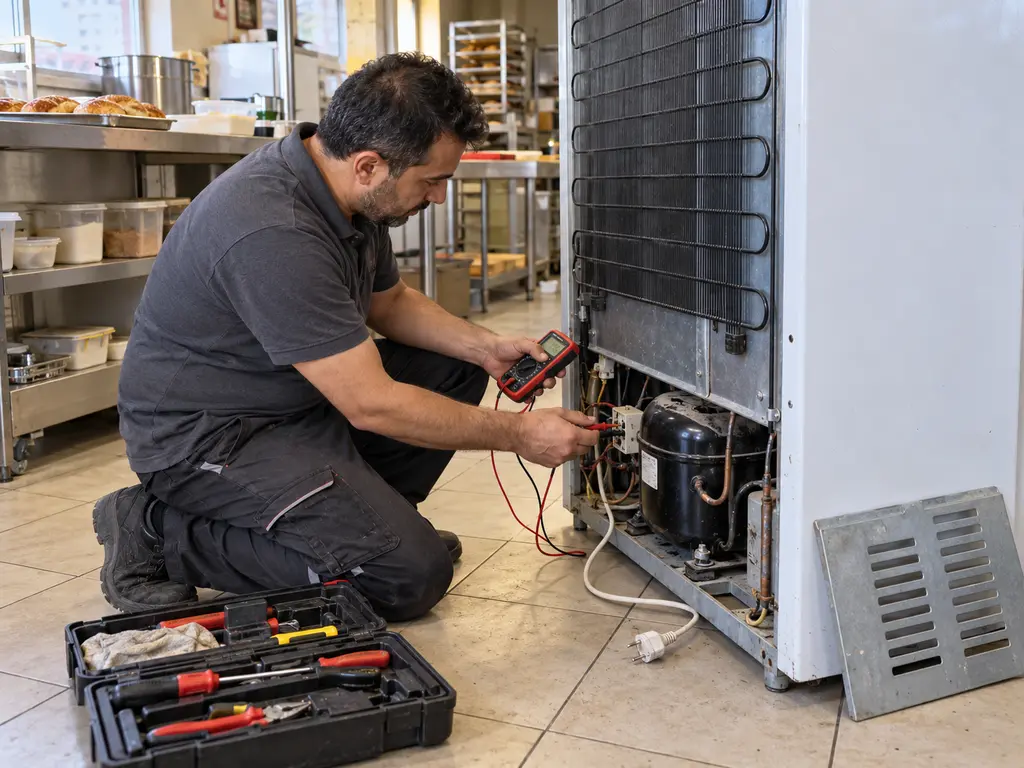 Kayseri Bosch buzdolabı tamiri yapan teknik servis personeli